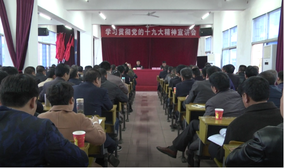 县委书记刘胜到长集镇宣讲党的十九大精神